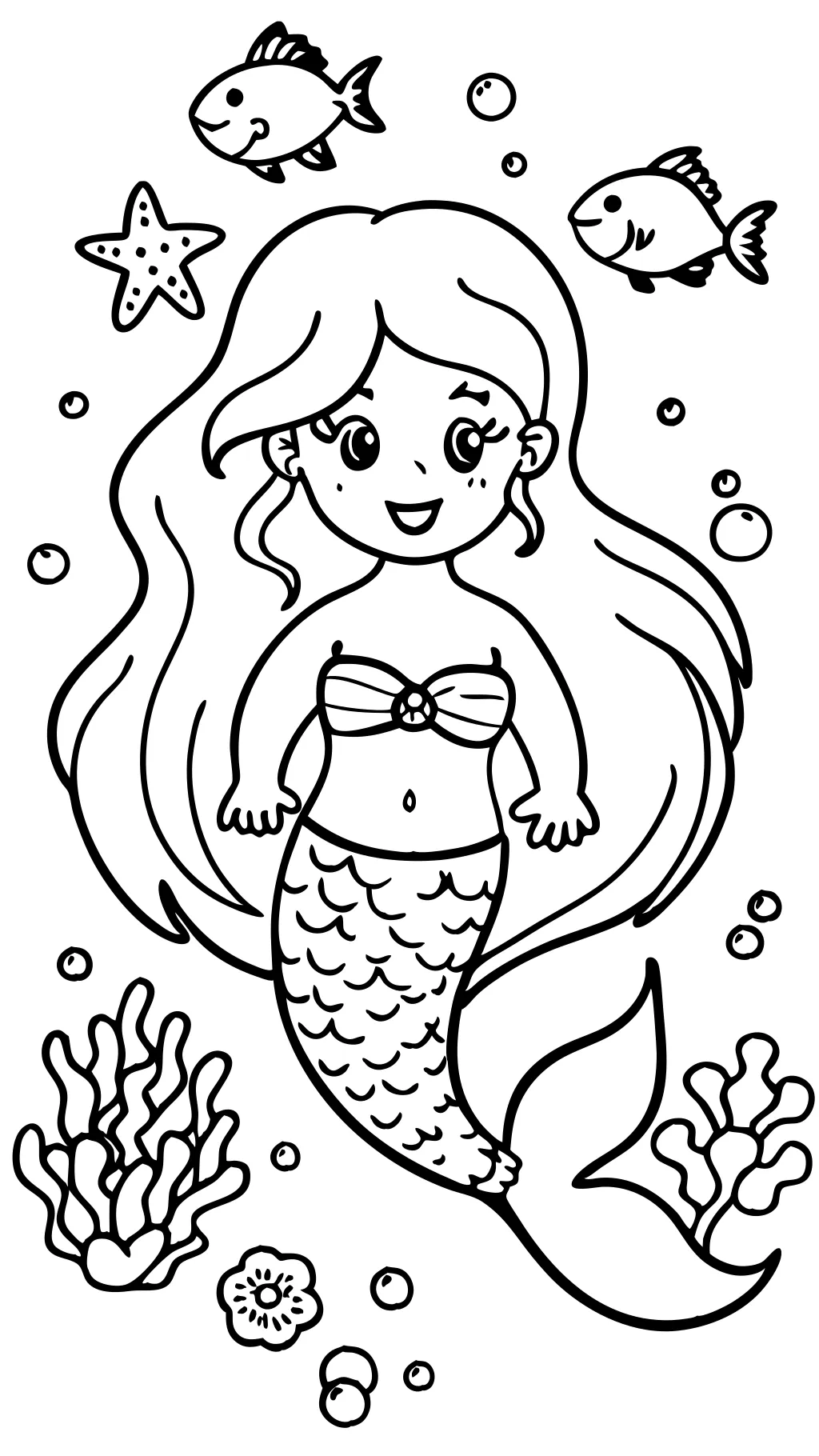 coloriages de sirène imprimables